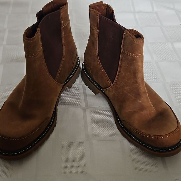 Brown Leather Ankle Waterproof Boots - Picture 11 of 16